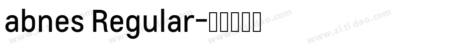 abnes Regular字体转换